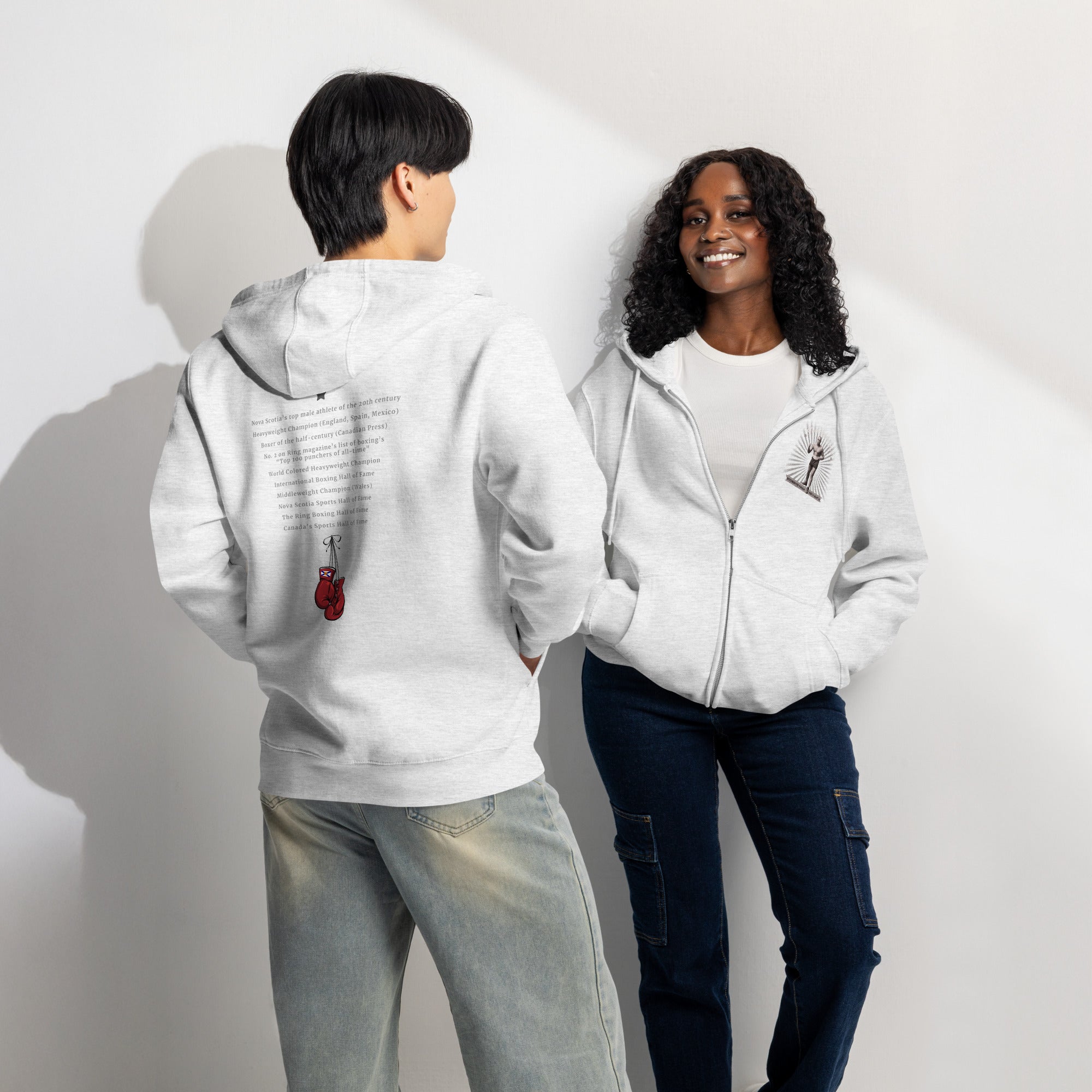 Premium full zip Sam Langford hoodie – Scotian Hip Hop